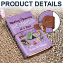 Camping,Gift For Couples,Happy - The Adventure Book 3D Effect Camping Couple Camper - Personalized Leather Vintage Journal