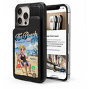 Gift For Yourself,Gift For Women,Gift For Men,Beach,Summer,Happy,Travel - The Beach Is Calling I Must Go - Personalized Leather Flip Wallet Phone Case