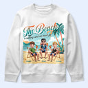 Gift For Couples,Gift For Husband,Gift For Wife,Gift For Boyfriend,Gift For Girlfriend,Gift For Sibling,Gift For Sisters,Gift For Brothers,Gift For Bestie,Beach,Happy  - The Beach Is Calling We Must Go - Personalized T Shirt