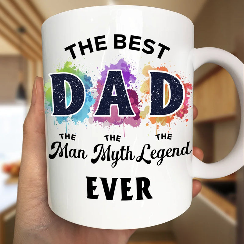 Gift For Grandpa, Gift For Father, Funny - The Best Dad The Man The Myth - Personalized Mug