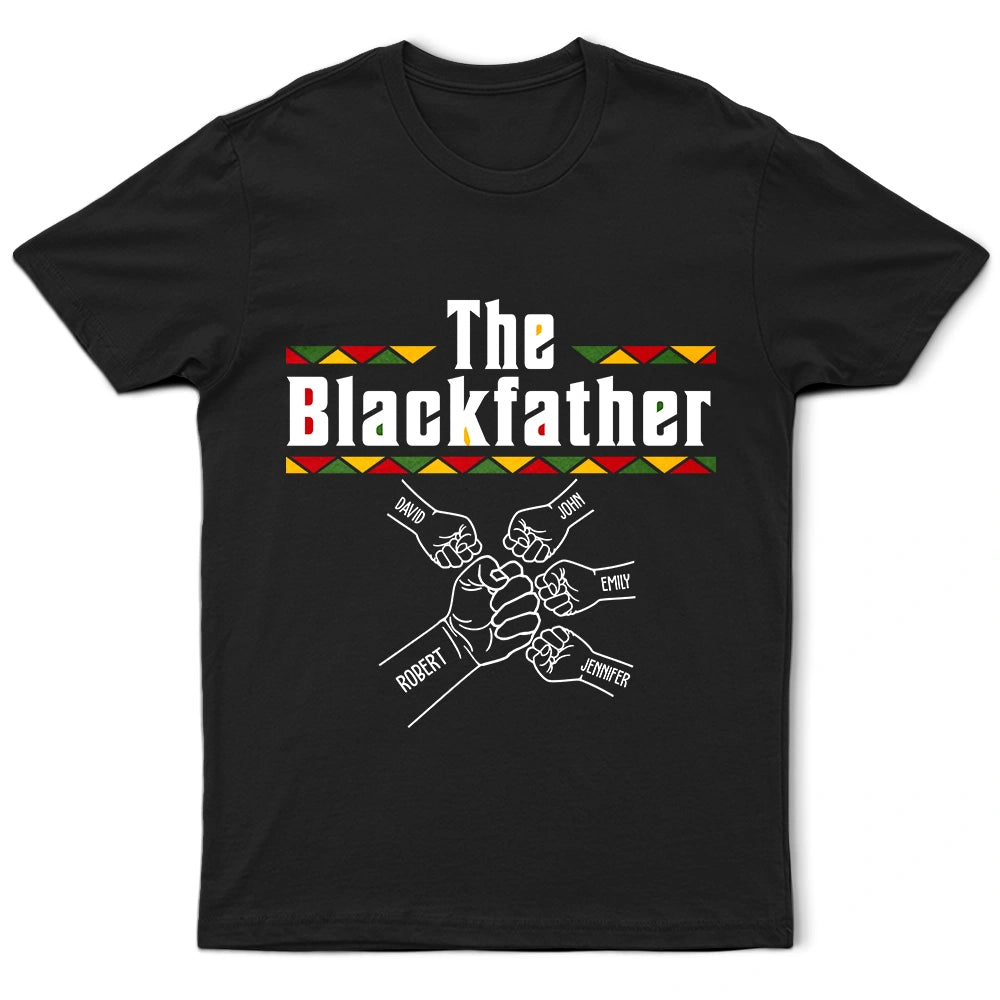 The Blackfather Fist Bump - Personalized T Shirt