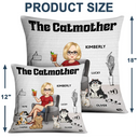 Funny,Cat Mom,Cat Lovers - The Catmother - Personalized Pillow