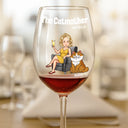 Cat Lovers,Cat Mom,Funny - The Catmother - Personalized Wine Glass