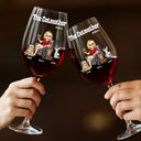 Cat Lovers,Cat Mom,Funny - The Catmother - Personalized Wine Glass