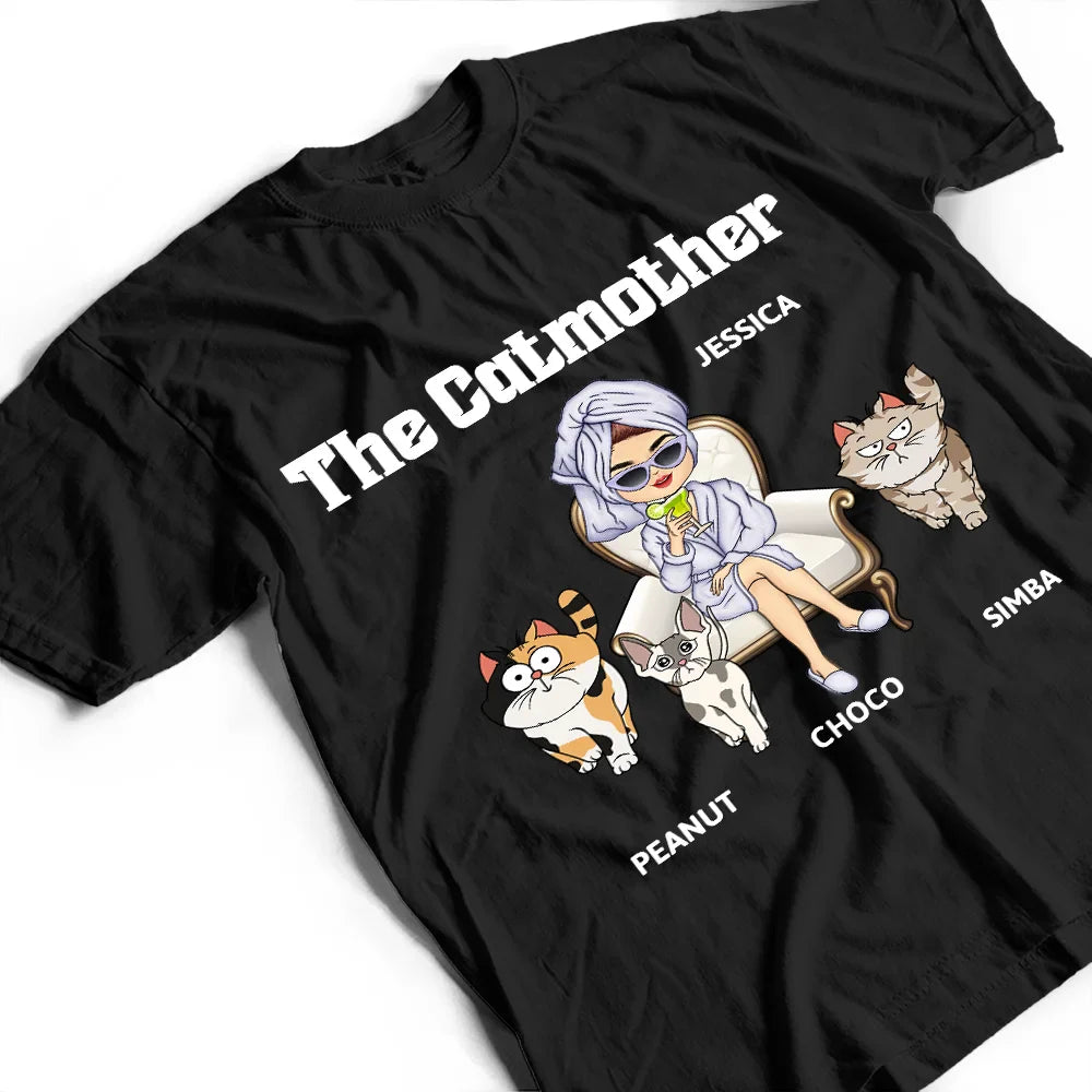 The Catmother Cool Outfit For Cat Lady - Personalized T Shirt