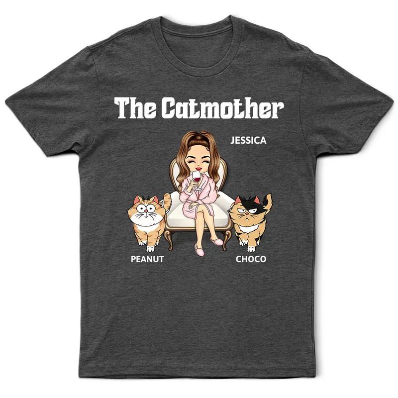 The Catmother Cool Outfit For Cat Lady - Personalized T Shirt