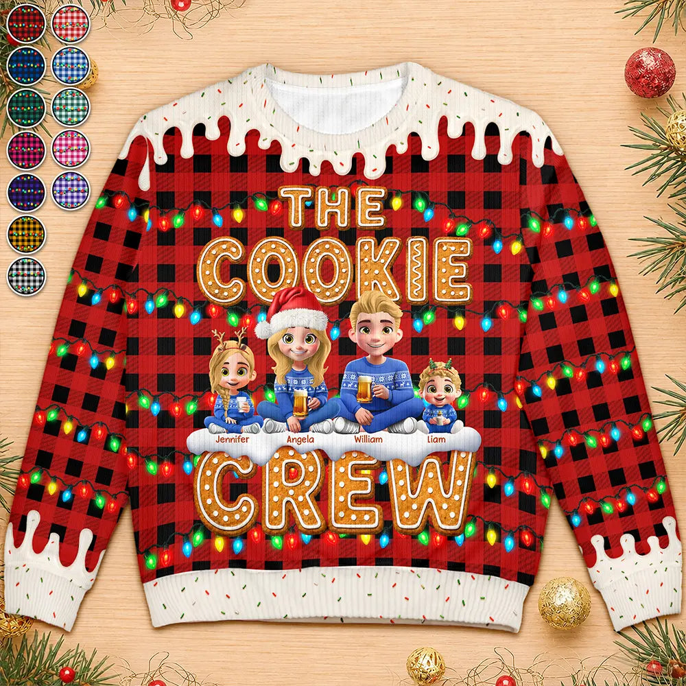 The Cookie Crew Family - Personalized Unisex Ugly Sweater