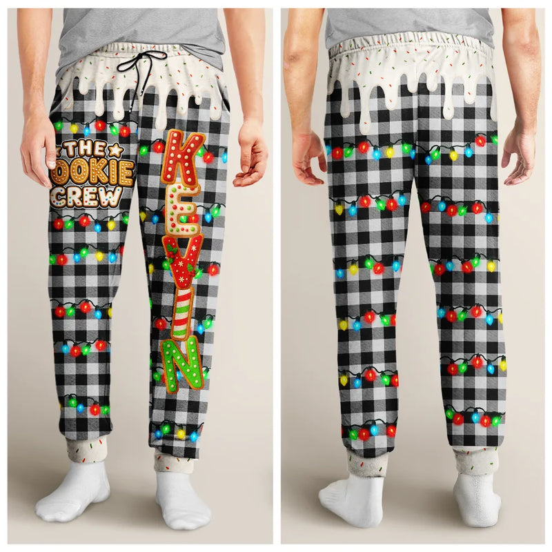 Top Market, Christmas, Family, Icon, Happy - The Cookie Crew Family Gingerbread Name - Personalized Sweatpants