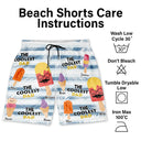 Gift For Father, Gift For Grandpa, Summer, Funny - The Coolest Pop Dad Grandpa Tropical Summer - Personalized Unisex Beach Shorts