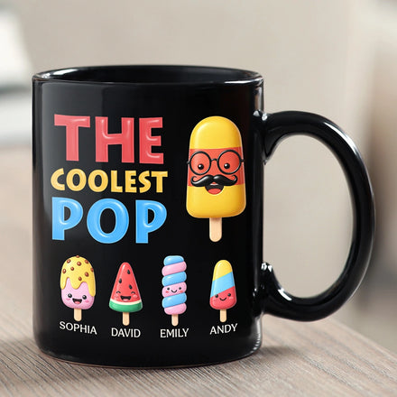 The Coolest Pop Grandpa Dad - Personalized Mug