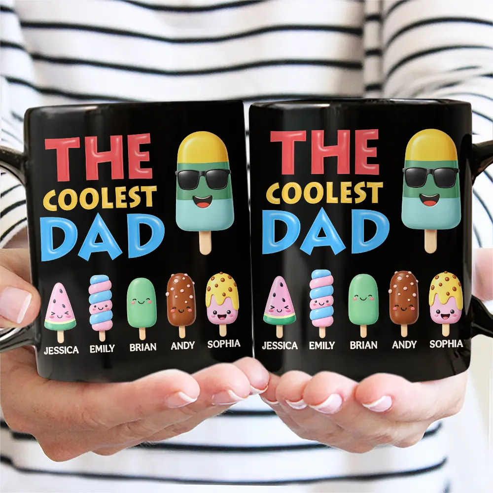 Gift For Husband,Gift For Yourself,Gift For Men,Gift For Father,Gift For Grandpa,Non-Eng,Icon,Humorous - The Coolest Pop Grandpa Dad - Personalized Mug