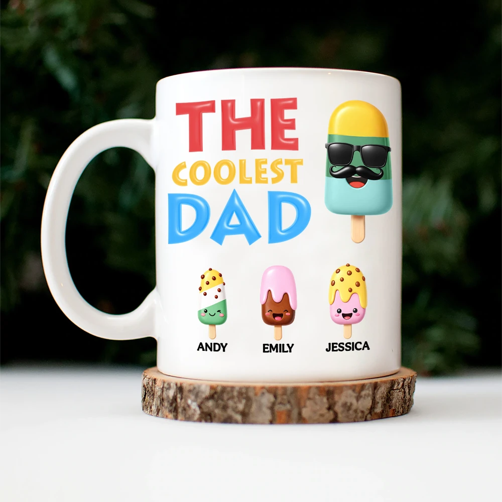 Gift For Husband,Gift For Yourself,Gift For Men,Gift For Father,Gift For Grandpa,Non-Eng,Icon,Humorous - The Coolest Pop Grandpa Dad - Personalized Mug