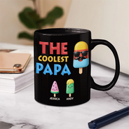 Gift For Husband,Gift For Yourself,Gift For Men,Gift For Father,Gift For Grandpa,Non-Eng,Icon,Humorous - The Coolest Pop Grandpa Dad - Personalized Mug