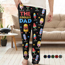 Gift For Husband,Gift For Yourself,Gift For Men,Gift For Father,Gift For Grandpa,Non-Eng,Icon,Humorous - The Coolest Pop Grandpa Dad - Personalized Pajama Pants