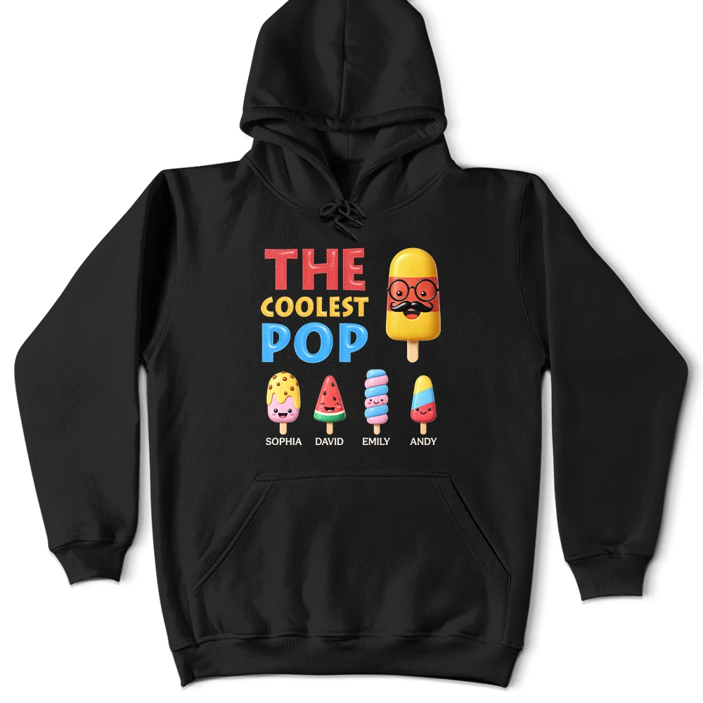 Gift For Husband,Gift For Grandpa,Gift For Father,Funny - The Coolest Pop Grandpa Dad - Personalized T Shirt