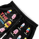 Gift For Husband,Gift For Grandpa,Gift For Father,Funny - The Coolest Pop Grandpa Dad - Personalized Unisex Beach Shorts