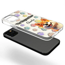 Dog Mom, Dog Dad, Happy - The Dogmother Dogfather Cute Dog - 3D Inflated Effect Printed, Personalized Clear Phone Case