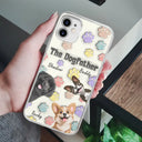 Dog Mom, Dog Dad, Happy - The Dogmother Dogfather Cute Dog - 3D Inflated Effect Printed, Personalized Clear Phone Case