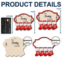 Parents,Family,Gift For Mother,Gift For Father,Gift For Grandpa,Gift For Grandma,Love,Christmas - The Family Stockings - Personalized 2-Layered Wooden Ornament