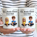 Family,Happy,Gift For Women,Gift For Men - The Family Times Newspaper Theme - Personalized Mug