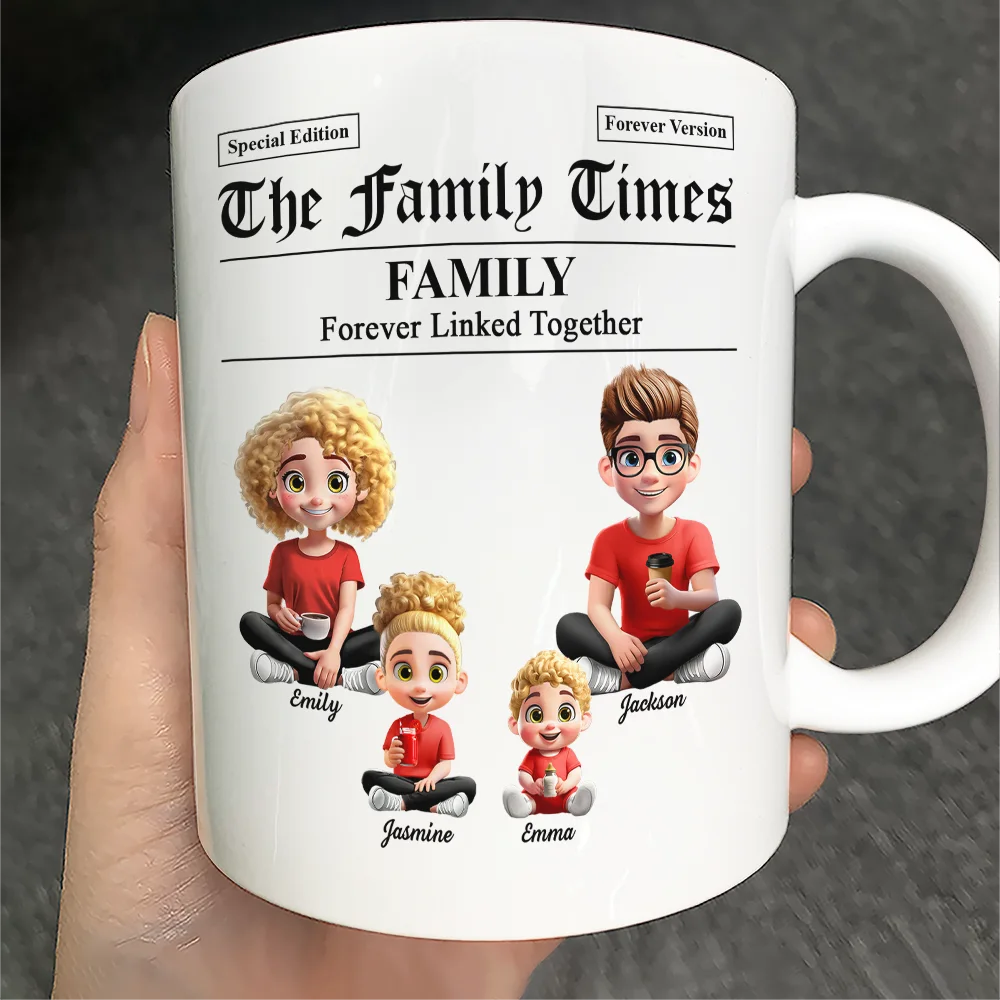 The Family Times Newspaper Theme - Personalized Mug