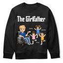 Gift For Father, Dad - Daughters (Young), Happy - The Girlfather - Personalized T Shirt