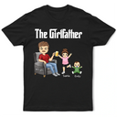 Gift For Father, Dad - Daughters (Young), Happy - The Girlfather - Personalized T Shirt