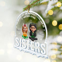 Gift For Sibling,Gift For Brothers,Gift For Sisters,Gift For Women,Gift For Men,Christmas,Happy,Top Market - The Greatest Gift Our Parents Gave Us Siblings 3D Effect - Personalized Custom Shaped Acrylic Ornament