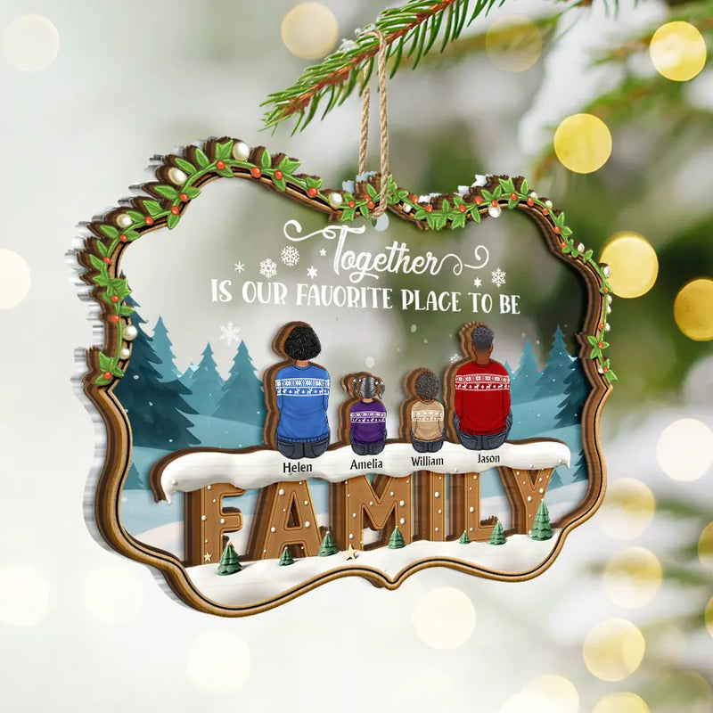 Family,Gift For Sibling,Love,Christmas - The Greatest Gift Our Parents Gave Us Was Each Other - Personalized 2-Layered Mix Ornament