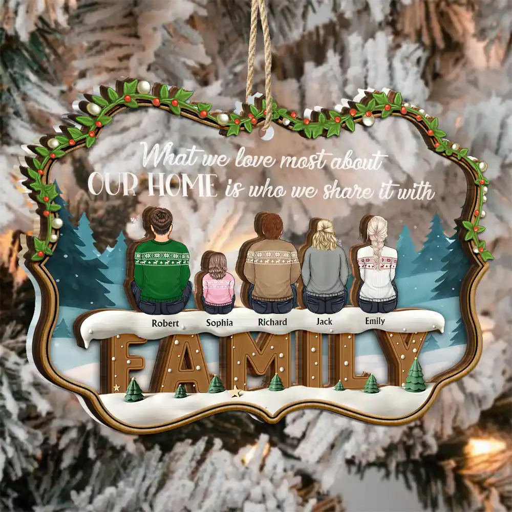 Family,Gift For Sibling,Love,Christmas - The Greatest Gift Our Parents Gave Us Was Each Other - Personalized 2-Layered Mix Ornament