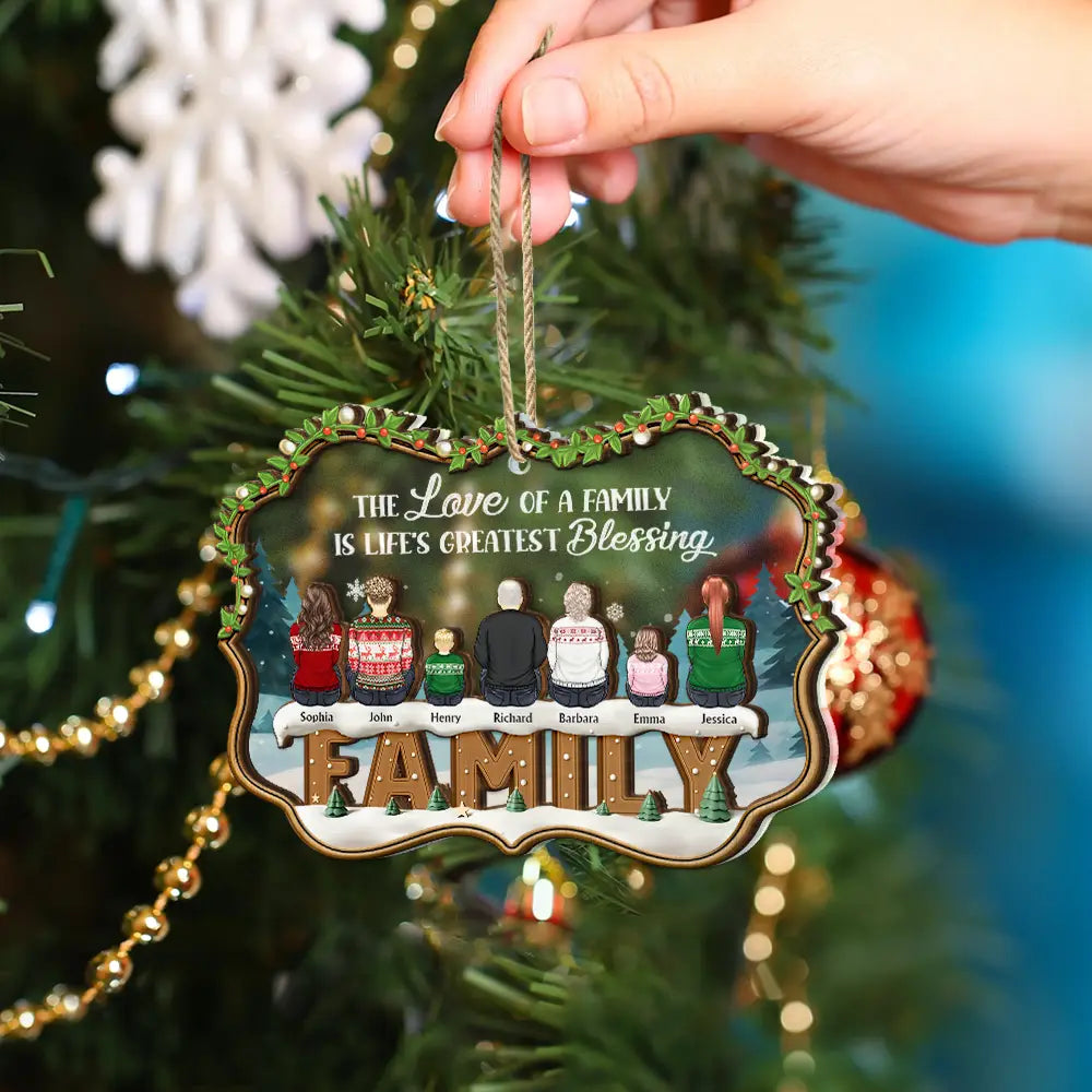 Family,Gift For Sibling,Love,Christmas - The Greatest Gift Our Parents Gave Us Was Each Other - Personalized 2-Layered Mix Ornament