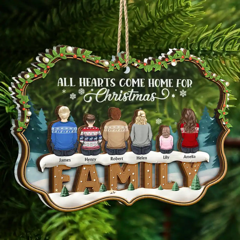 Family,Gift For Sibling,Love,Christmas - The Greatest Gift Our Parents Gave Us Was Each Other - Personalized 2-Layered Mix Ornament