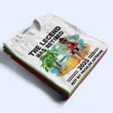 Retirement, Gift For Wife, Gift For Husband, Gift For Yourself, Gift For Women, Gift For Men, Gift For Grandpa, Gift For Father, Gift For Mother, Gift For Grandma, Funny - The Legend Has Retired Vintage Cartoon - Personalized T Shirt