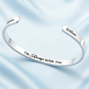 Gift For Mother,Mom - Daughters (Adult),Mom - Daughters (Young),Gift For Daughter,Gift For Women,Gift For Couples,Love - The Love Between A Mother And Daughter - Personalized Bangle Bracelet Cuff