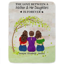 Gift For Women,Gift For Mother,Single Mom,Mom - Daughters (Adult),Mom - Daughters (Young),Mom - Sons,Mom - Children,Love - The Love Between A Mother & Her Daughters Sons - Personalized Fleece Blanket, Sherpa Blanket