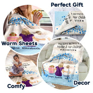 Gift For Women,Gift For Mother,Single Mom,Mom - Daughters (Adult),Mom - Daughters (Young),Mom - Sons,Mom - Children,Love - The Love Between A Mother & Her Daughters Sons - Personalized Fleece Blanket, Sherpa Blanket