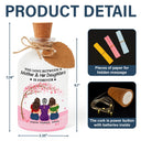 Gift For Women,Gift For Mother,Single Mom,Mom - Daughters (Adult),Mom - Daughters (Young),Mom - Sons,Mom - Children,Love - The Love Between A Mother & Her Daughters Sons - Personalized Short Bottle Light