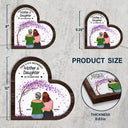 Gift For Mother,Mom - Daughters (Adult),Love - The Love Between Mother & Daughters Is Forever - Personalized LED Light Wooden Plaque