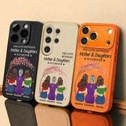 Gift For Mother,Mom - Daughters (Adult),Love - The Love Between Mother & Daughters Is Forever - Personalized Leather Phone Case