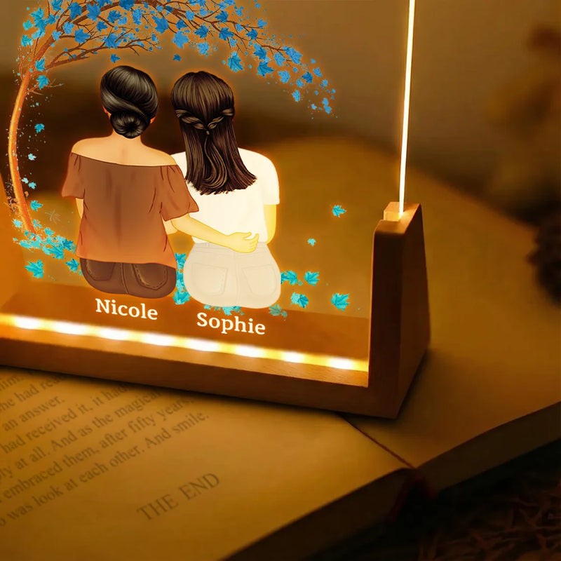 Mom - Daughters (Adult),Gift For Mother,Gift For Daughter,Love,Happy - The Love Between Mother & Daughters Is Forever - Personalized Night Light