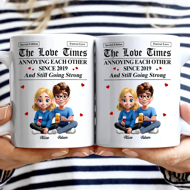 Gift For Couples,LGBT,Gift For Women,Gift For Men,Love - The Love Times Newspaper Theme - Personalized Mug