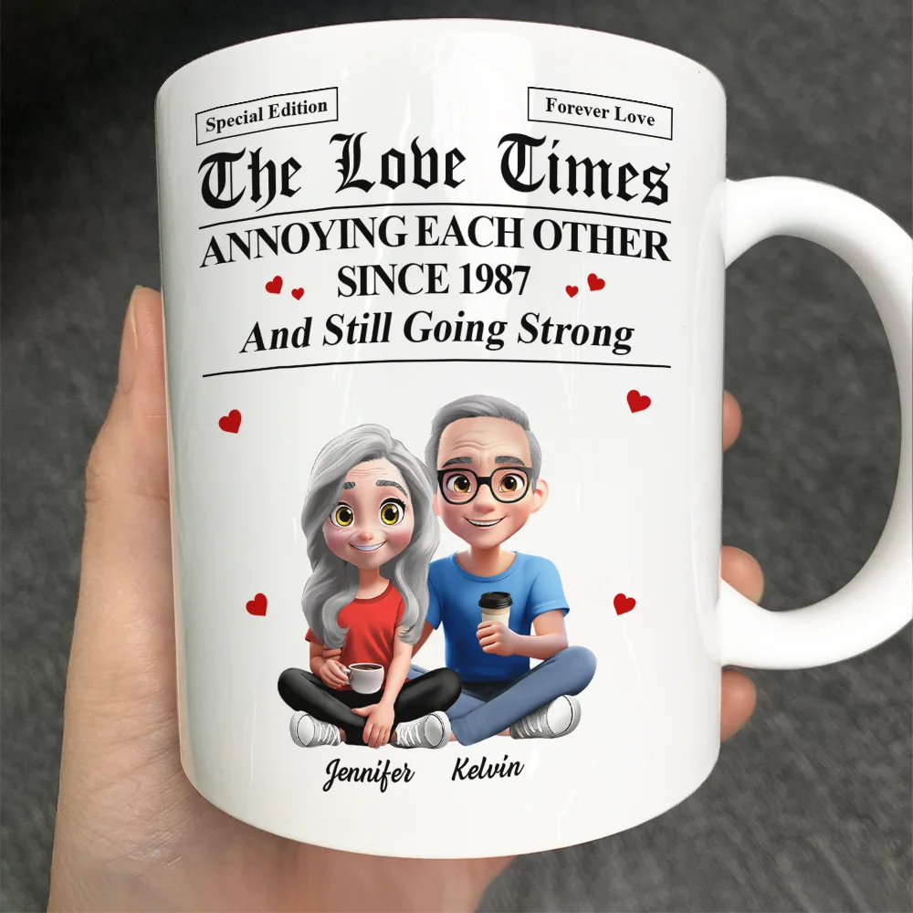 Gift For Couples,LGBT,Gift For Women,Gift For Men,Love - The Love Times Newspaper Theme - Personalized Mug