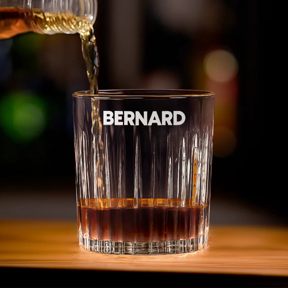 Gift For Father,Happy,Gift For Grandpa - The Man The Myth The Legend - Personalized Rocks Whiskey Glass