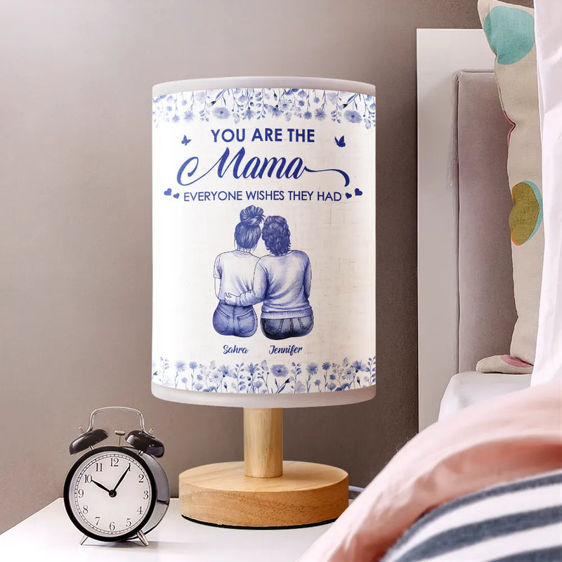 Gift For Mother,Gift For Women,Gift For Wife,Christmas,Love - The Mom Everyone Wishes They Had Toile Backside - Personalized Fabric Lamp