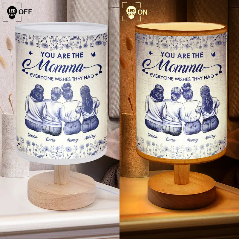 Gift For Mother,Gift For Women,Gift For Wife,Christmas,Love - The Mom Everyone Wishes They Had Toile Backside - Personalized Fabric Lamp