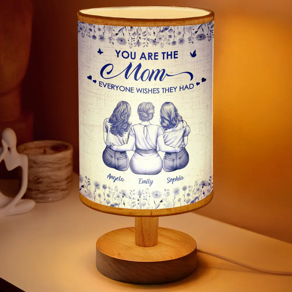 The Mom Everyone Wishes They Had Toile Backside - Personalized Fabric Lamp