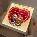 Gift For Mother,Gift For Grandma,Gift For Daughter,Mom - Daughters (Adult),Love - The Only Thing Better Than Being Your Mom - Personalized LED Light Flower Shadow Box