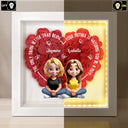 Gift For Mother,Gift For Grandma,Gift For Daughter,Mom - Daughters (Adult),Love - The Only Thing Better Than Being Your Mom - Personalized LED Light Flower Shadow Box