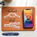 Top Market,Sentimental,Gift For Husband,Gift For Couples,Vector - The Only Thing Better Than Having You As Husband - Personalized Leather Charging Mat