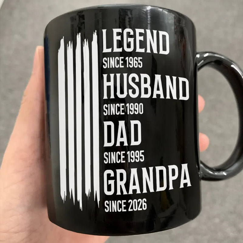 Gift For Father,Gift For Grandpa,Independence Day,Gift For Husband,Afro Dad,Non-Eng,Icon,Proud - The Original Legend Legend Husband Daddy Grandpa - Personalized Mug